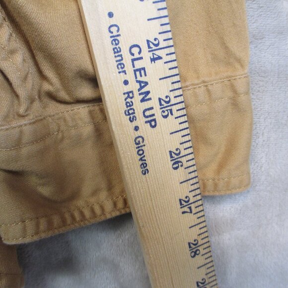 L.L.Bean Women's Chamois Cotton Button Up Shirt Mustard Yellow Outdoor Size 3X - Picture 10 of 11